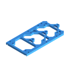 Render of MODULITH 165 Under-Table Rail - 1W section